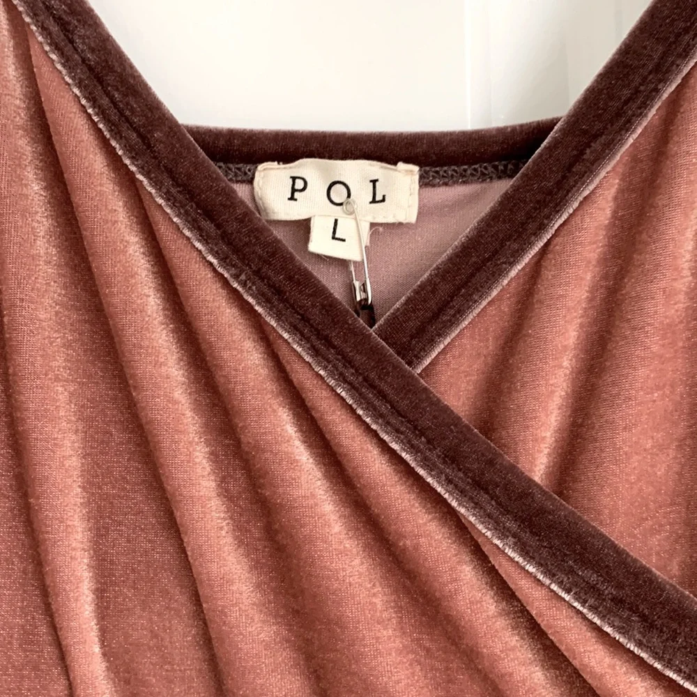 Blush / Mauve Velvet Dress, POL - Picture 2 of 2